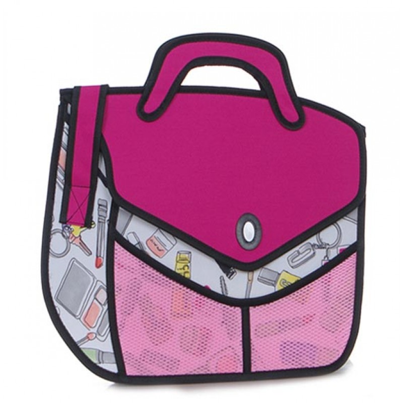 2D Bag - Comic Cosmetic Carry Bag - BagBeg Online Handbag Store